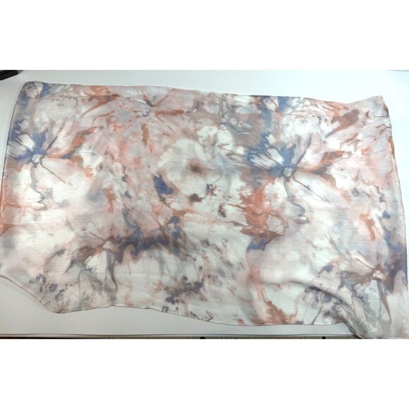 Chicos Infinity Scarf Abstract Design Pink & Blue One Size NWT - Picture 5 of 12